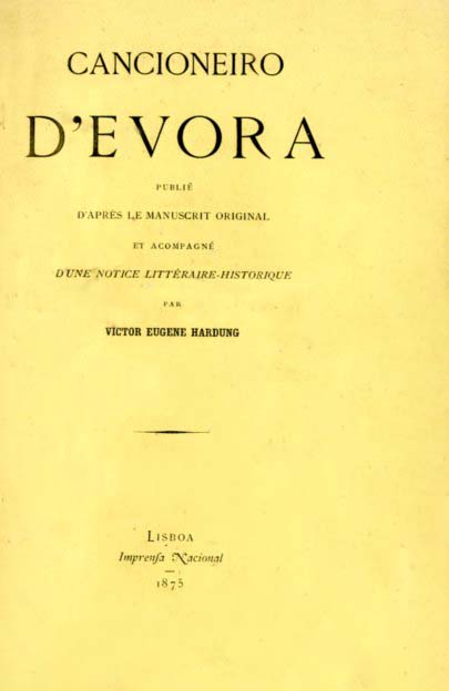CANCIONEIRO DE EVORA