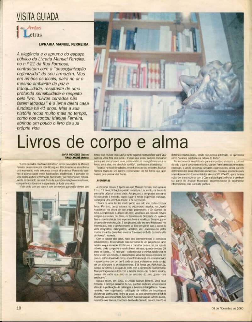Livros de corpo e alma