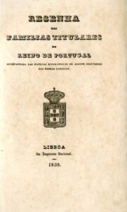 RESENHA DAS FAMILIAS TITULARES DO REINO DE PORTUGAL