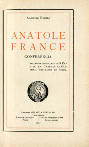 ANATOLE FRANCE