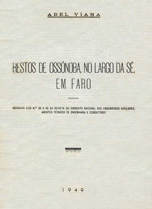 RESTOS DE OSSONOBA NO LARGO DA SE EM FARO