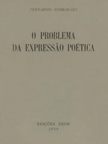 PROBLEMA DA EXPRESSAO POETICA