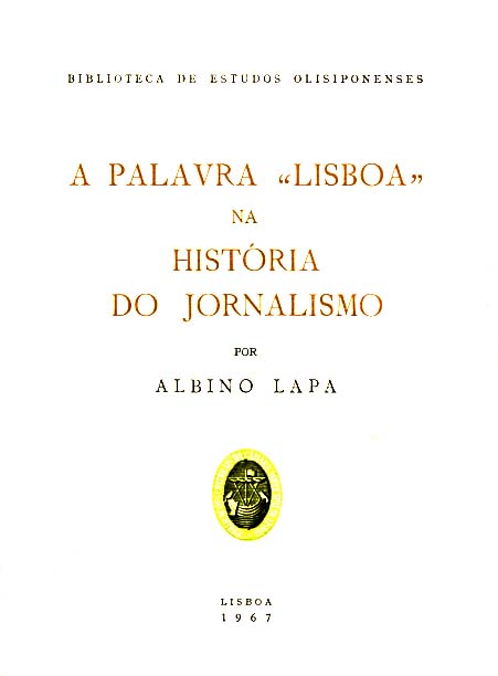 PALAVRA LISBOA NA HISTORIA DO JORNALISMO