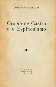 OROBIO DE CASTRO E O ESPINOSISMO