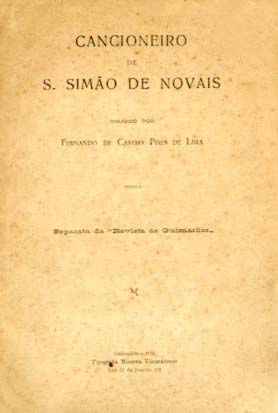 CANCIONEIRO DE SAO SIMAO DE NOVAIS