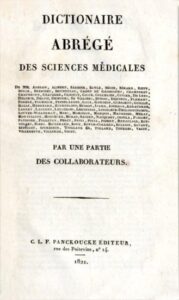 DICTIONNAIRE ABREGE DES SCIENCES MEDICALES