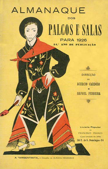 ALMANAQUE DOS PALCOS E SALAS PARA 1926