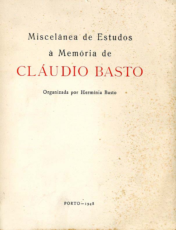 MISCELANEA DE ESTUDOS A MEMORIA DE CLAUDIO BASTO