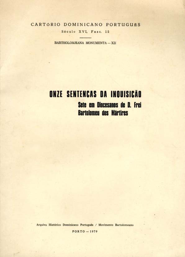 ONZE SENTENÇAS DA INQUISIÇAO