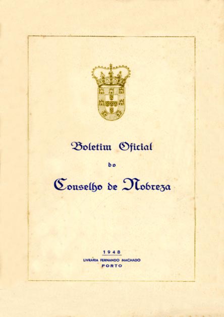 BOLETIM OFICIAL DO CONSELHO DE NOBREZA