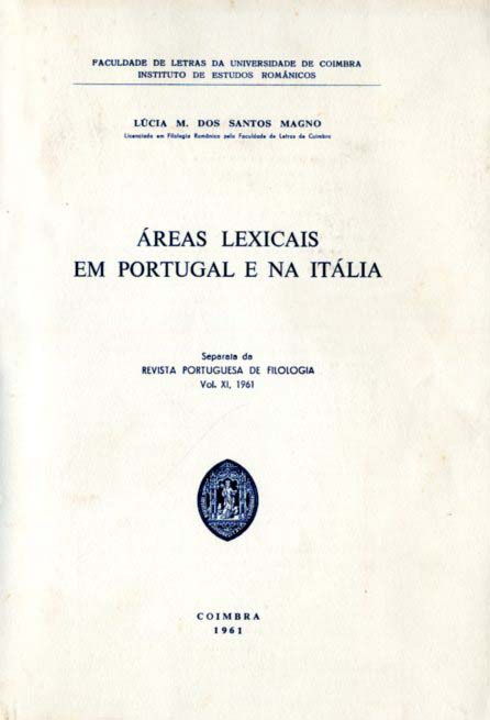 AREAS LEXICAIS EM PORTUGAL E NA ITALIA