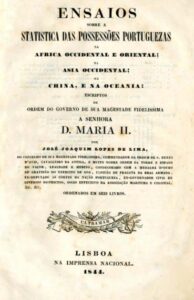 ENSAIOS SOBRE A ESTATISTICA DAS POSSESSOES PORTUGUESAS