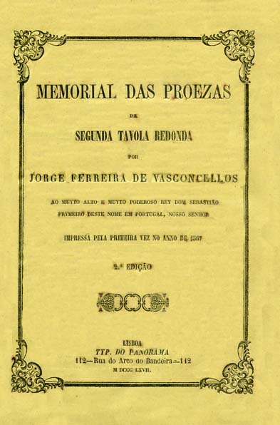 MEMORIAL DAS PROEZAS DA SEGUNDA TAVOLA REDONDA