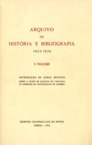 ARQUIVO DE HISTORIA E BIBLIOGRAFIA