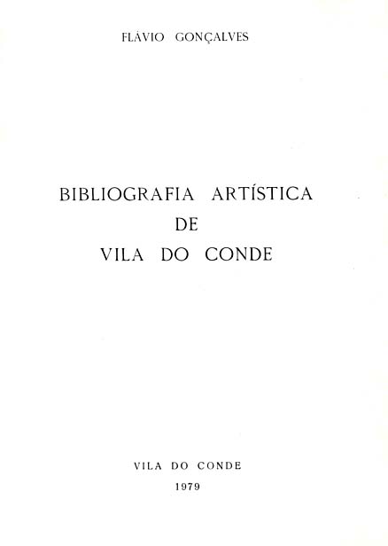 BIBLIOGRAFIA ARTISTICA DE VILA DO CONDE