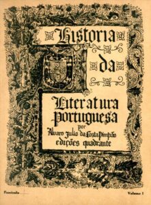 HISTORIA DA LITERATURA PORTUGUESA
