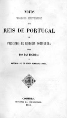 NOVOS ELOGIOS HISTORICOS DOS REIS DE PORTUGAL