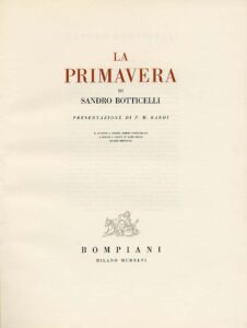 PRIMAVERA DE SANDRO BOTTICELLI