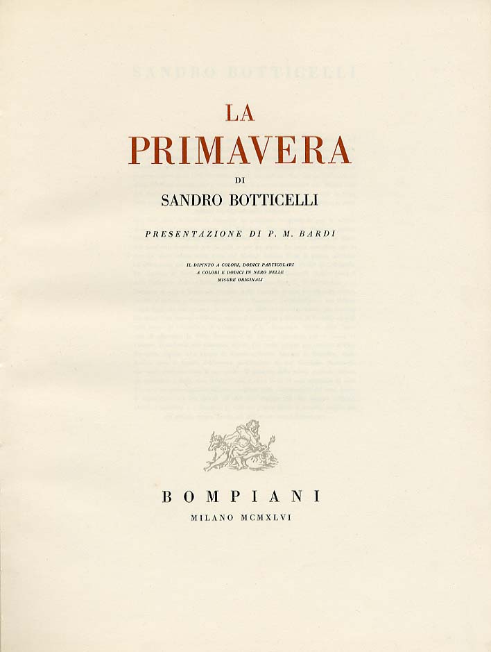 PRIMAVERA DE SANDRO BOTTICELLI