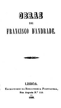 OBRAS DE FRANCISCO DE ANDRADE