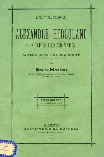 ALEXANDRE HERCULANO E O CLERO REACIONARIO