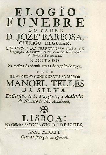 ELOGIO FUNEBRE DO PADRE DOM JOSE BARBOSA