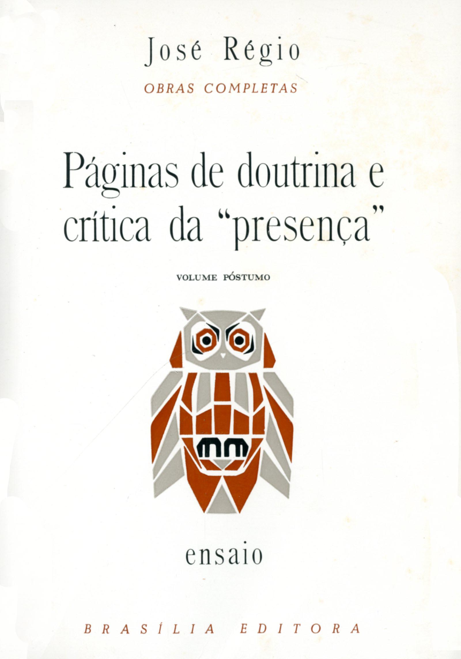 PAGINAS DE DOUTRINA E CRITICA DA PRESENÇA