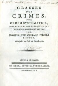 CLASSES DOS CRIMES POR ORDEM SISTEMATICA