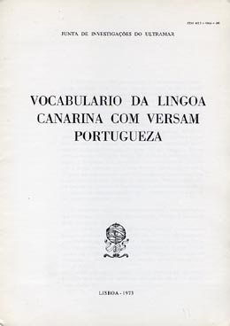 VOCABULARIO DA LINGUA CANARINA COM VERSAO PORTUGUESA