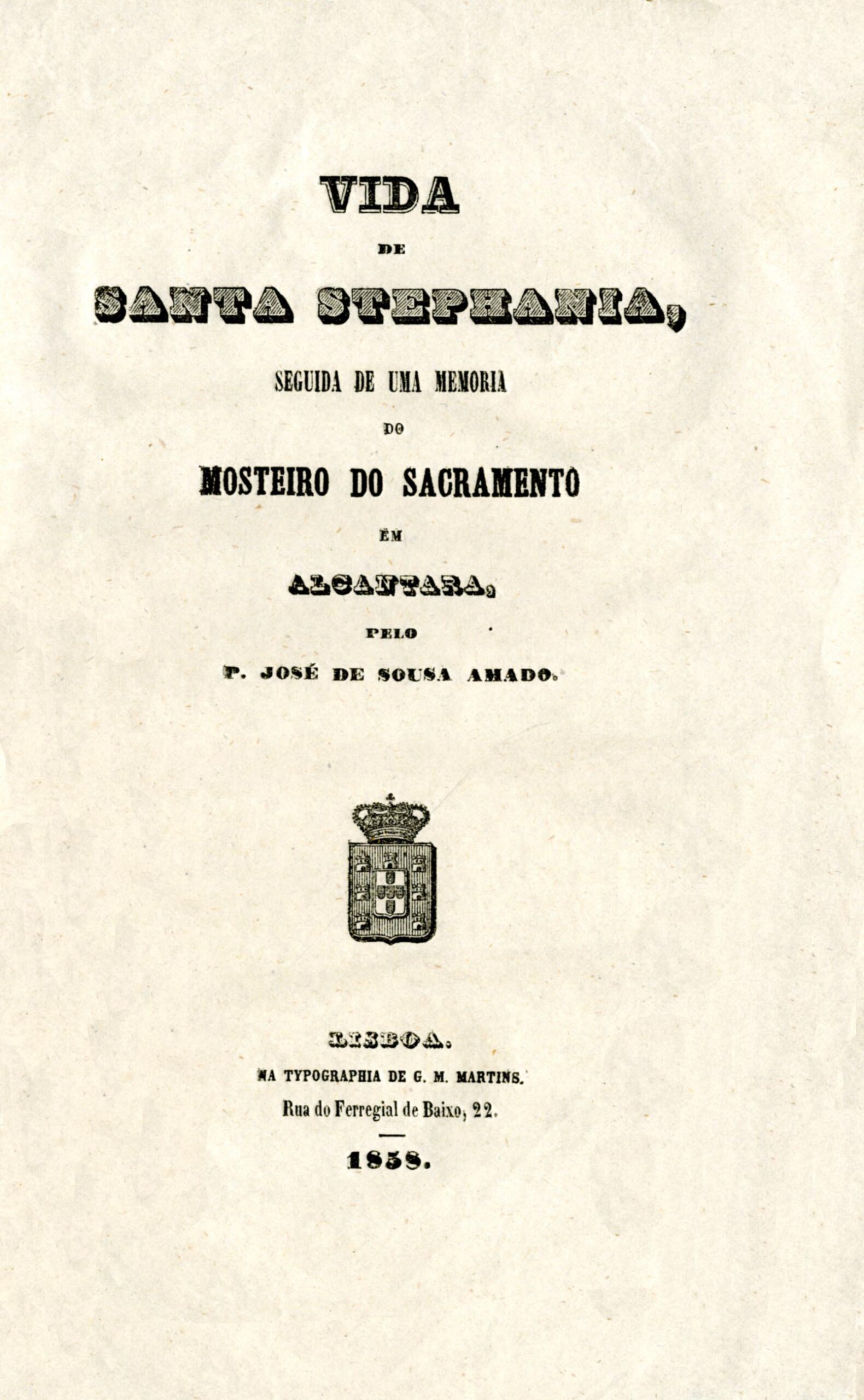 VIDA DE SANTA ESTEFANIA