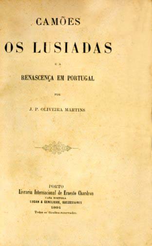 CAMOES OS LUSIADAS E A RENASCENÇA EM PORTUGAL