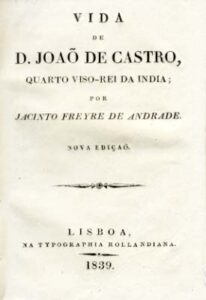 VIDA DE DOM JOAO DE CASTRO QUARTO VISO REI DA INDIA