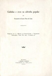 GALINHAS E OVOS NA ADIVINHA POPULAR