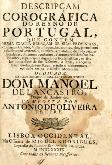 DESCRIÇAO COROGRAFICA DO REINO DE PORTUGAL