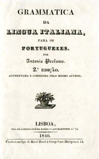 GRAMATICA DA LINGUA ITALIANA