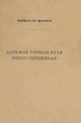 ALGUMAS POESIAS SUAS POUCO CONHECIDAS