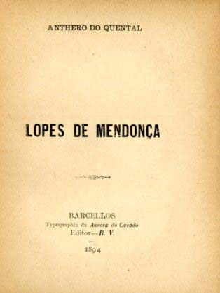 LOPES DE MENDONÇA