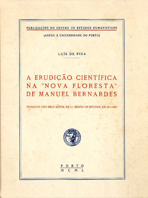ERUDIÇAO CIENTIFICA DA NOVA FLORESTA DE MANUEL BERNARDES