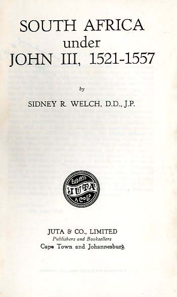 SOUTH AFRICA UNDER JOHN III 1521-1557