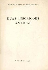 DUAS INSCRIÇOES ANTIGAS