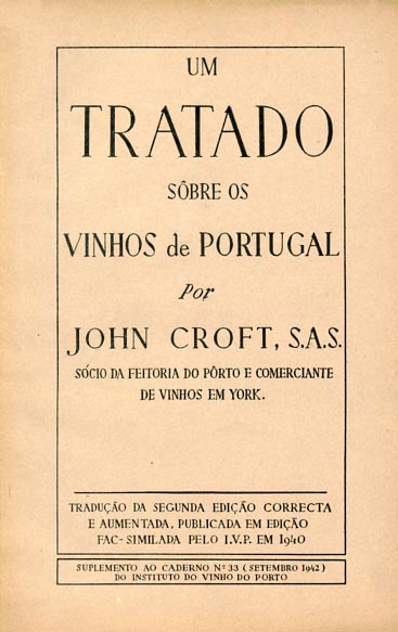 UM TRATADO SOBRE OS VINHOS DE PORTUGAL