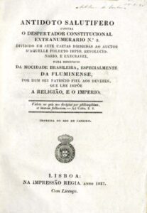 ANTIDOTO SALUTIFERO CONTRA O DESPERTADOR CONSTITUCIONAL EXTRANUMERARIO Nº 3