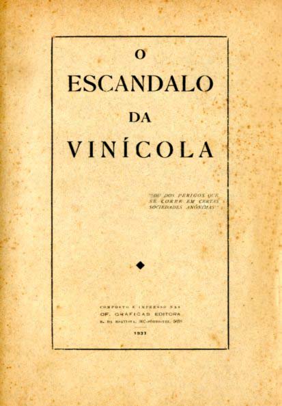 ESCANDALO DA VINICOLA