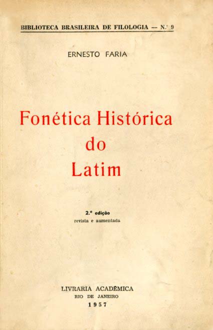 FONETICA HISTORICA DO LATIM