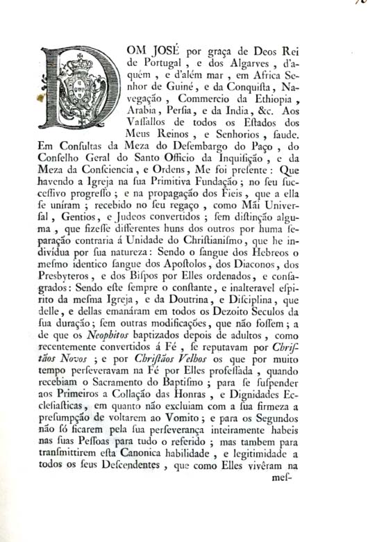 Carta de Lei Constituiçao Geral e Edito Perpetuo por que Vossa Magestade conform