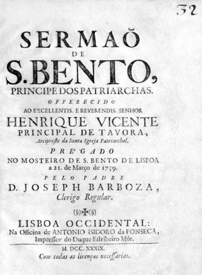SERMAO DE SAO BENTO