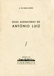 DUAS ASSINATURAS DE ANTONIO LUIS