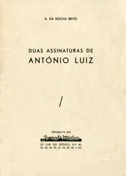 DUAS ASSINATURAS DE ANTONIO LUIS