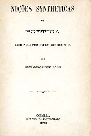 NOÇOES SINTETICAS DE POETICA