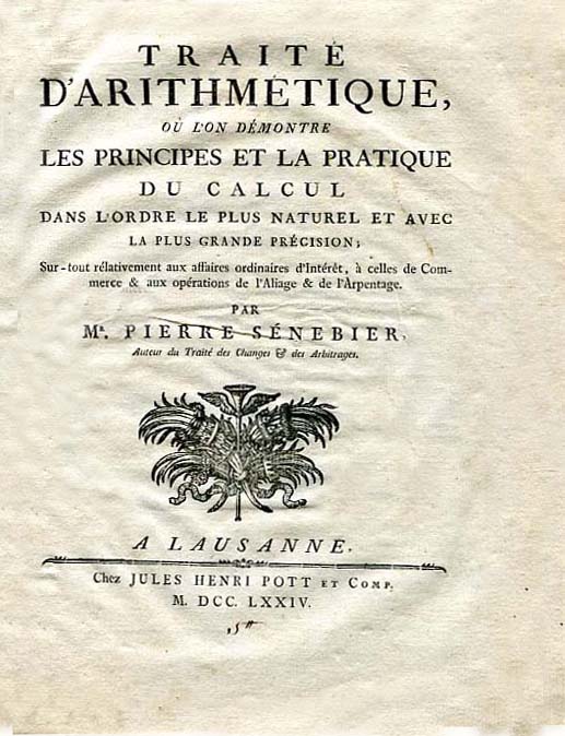 TRAITE D’ARITHMETIQUE